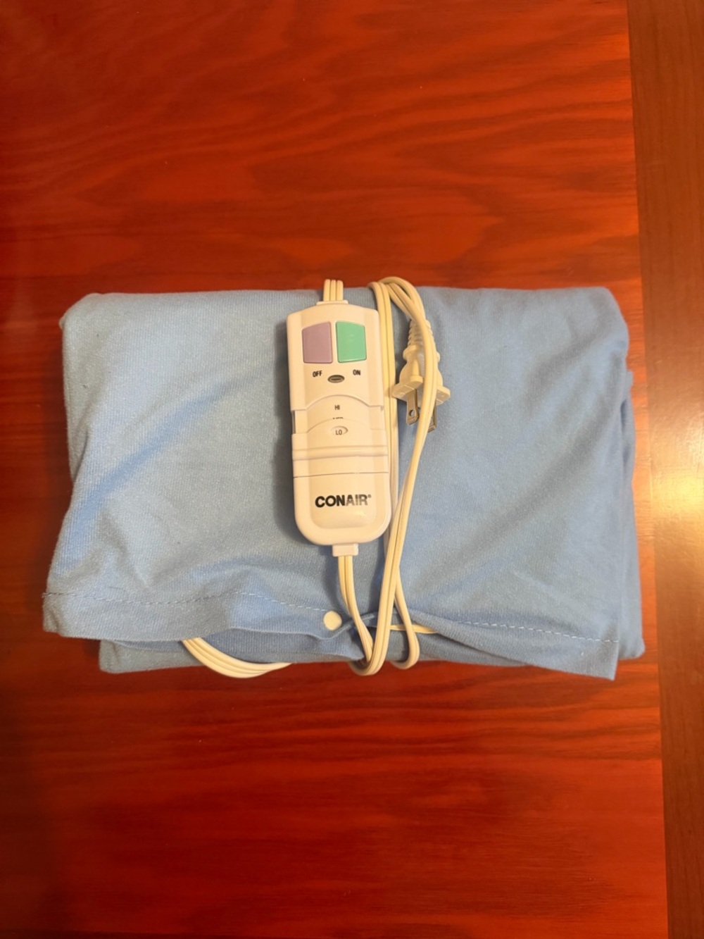 NEW Conair Electric Heating Pad - Light Blue